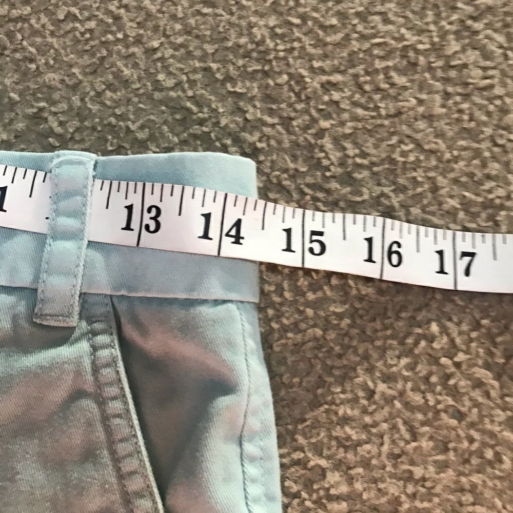 J Crew Chino Shorts Size 00 Mint Green 100% Cotton - Picture 4 of 11